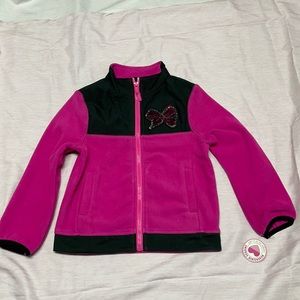 Jojo Siwa little girls Pink fleece jacket